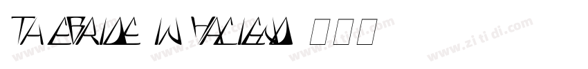 Th eBride in Haciend字体转换